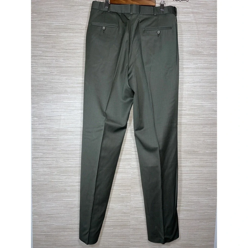 Austin Reed Men Natural Stretch Gabardine Flat‎ Front Expandable Waistband Pants